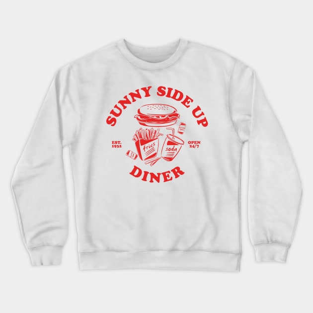 Sunny Side Up Diner Crewneck Sweatshirt by Good Time Retro